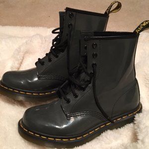 Dr. Martens 1460 Army Green Combat Boots, Size 7
